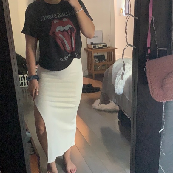 Forever 21 Dresses & Skirts - Ribbed maxi skirt - forever21, side slit - NWT.